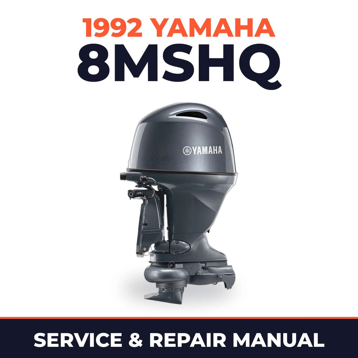 1992 Yamaha 8MSHQ 2 stroke Service and Repair Manual
