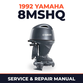 1992 Yamaha 8MSHQ 2 stroke Service and Repair Manual