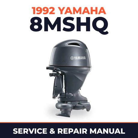 1992 Yamaha 8MSHQ 2 stroke Service and Repair Manual