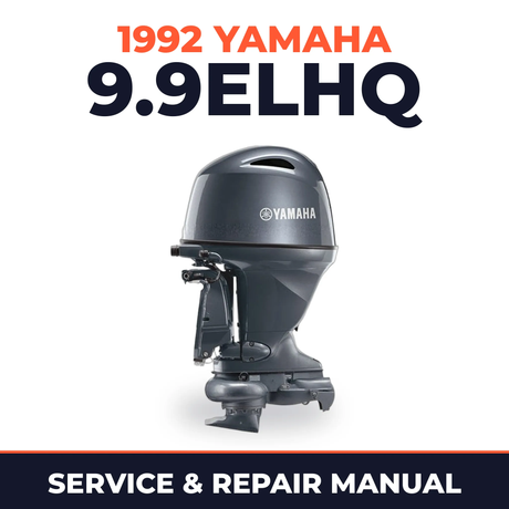 1992 Yamaha 9.9ELHQ 2 stroke Service and Repair Manual