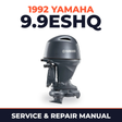1992 Yamaha 9.9ESHQ 2 stroke Service and Repair Manual