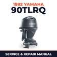 1992 Yamaha 90TLRQ 2 stroke Service and Repair Manual