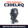 1992 Yamaha C30ELRQ 2 stroke Service and Repair Manual