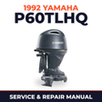 1992 Yamaha P60TLHQ 2 stroke Service and Repair Manual