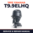 1992 Yamaha T9.9ELHQ 2 stroke Service and Repair Manual