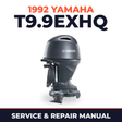 1992 Yamaha T9.9EXHQ 2 stroke Service and Repair Manual