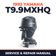 1992 Yamaha T9.9MXHQ 2 stroke Service and Repair Manual
