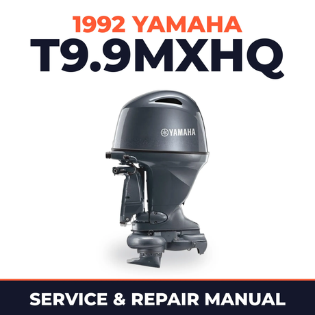 1992 Yamaha T9.9MXHQ 2 stroke Service and Repair Manual