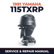 1991 Yamaha 115TXRP 2 stroke Service and Repair Manual