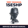 1991 Yamaha 15ESHP 2 stroke Service and Repair Manual
