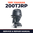 1991 Yamaha 200TJRP 2 stroke Service and Repair Manual