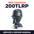 1991 Yamaha 200TLRP 2 stroke Service and Repair Manual