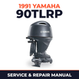 1991 Yamaha 90TLRP 2 stroke Service and Repair Manual