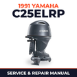 1991 Yamaha C25ELRP 2 stroke Service and Repair Manual