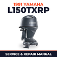 1991 Yamaha L150TXRP 2 stroke Service and Repair Manual