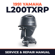 1991 Yamaha L200TXRP 2 stroke Service and Repair Manual