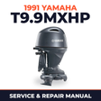 1991 Yamaha T9.9MXHP 2 stroke Service and Repair Manual
