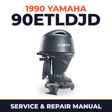 1990 Yamaha 90ETLDJD 2 stroke Service and Repair Manual