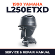 1990 Yamaha L250ETXD 2 stroke Service and Repair Manual