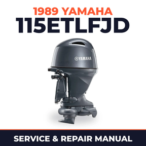1989 Yamaha 115ETLFJD 2 stroke Service and Repair Manual
