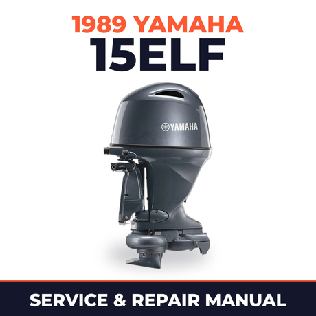 1989 Yamaha 15ELF 2 stroke Service and Repair Manual