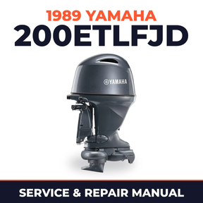 1989 Yamaha 200ETLFJD 2 stroke Service and Repair Manual