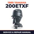 1989 Yamaha 200ETXF 2 stroke Service and Repair Manual