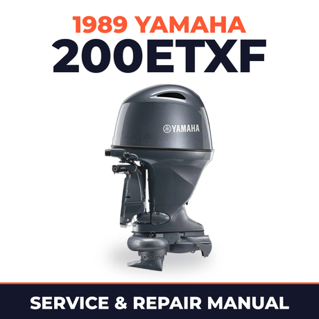 1989 Yamaha 200ETXF 2 stroke Service and Repair Manual