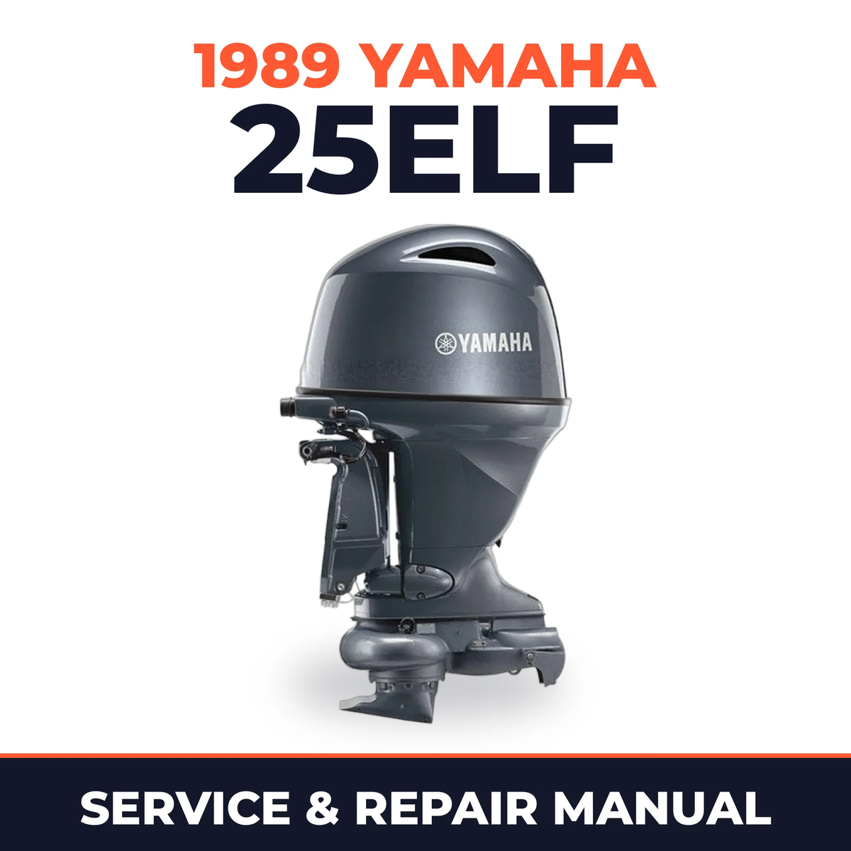 1989 Yamaha 25ELF 2 stroke Service and Repair Manual