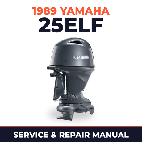 1989 Yamaha 25ELF 2 stroke Service and Repair Manual