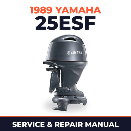 1989 Yamaha 25ESF 2 stroke Service and Repair Manual