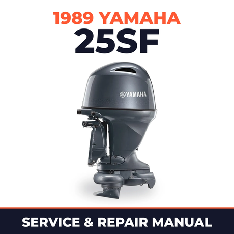 1989 Yamaha 25SF 2 stroke Service and Repair Manual