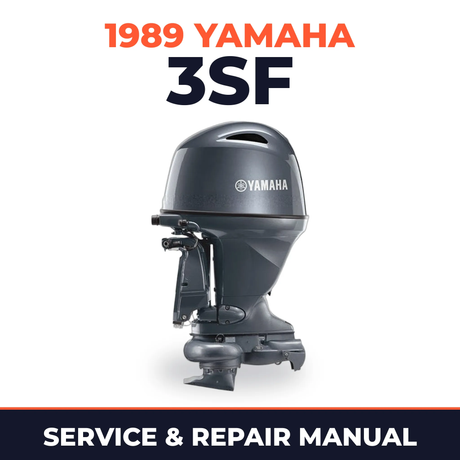 1989 Yamaha 3SF 2 stroke Service and Repair Manual
