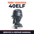 1989 Yamaha 40ELF 2 stroke Service and Repair Manual