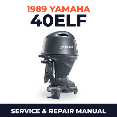 1989 Yamaha 40ELF 2 stroke Service and Repair Manual
