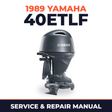 1989 Yamaha 40ETLF 2 stroke Service and Repair Manual