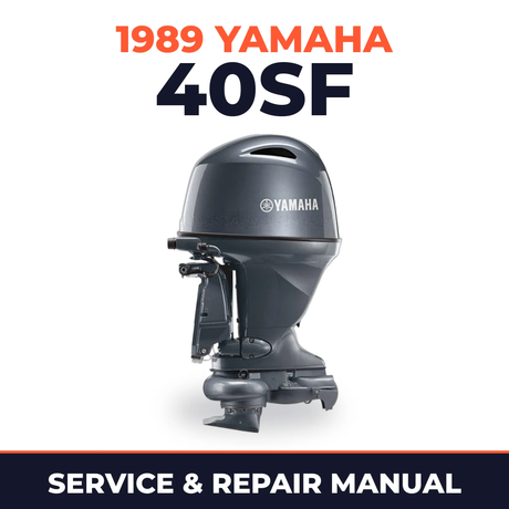 1989 Yamaha 40SF 2 stroke Service and Repair Manual