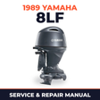 1989 Yamaha 8LF 2 stroke Service and Repair Manual