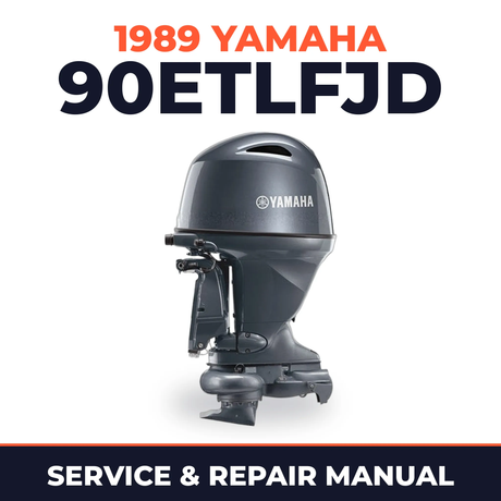 1989 Yamaha 90ETLFJD 2 stroke Service and Repair Manual
