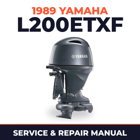 1989 Yamaha L200ETXF 2 stroke Service and Repair Manual