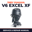 1989 Yamaha V6 EXCEL XF 2 stroke Service and Repair Manual