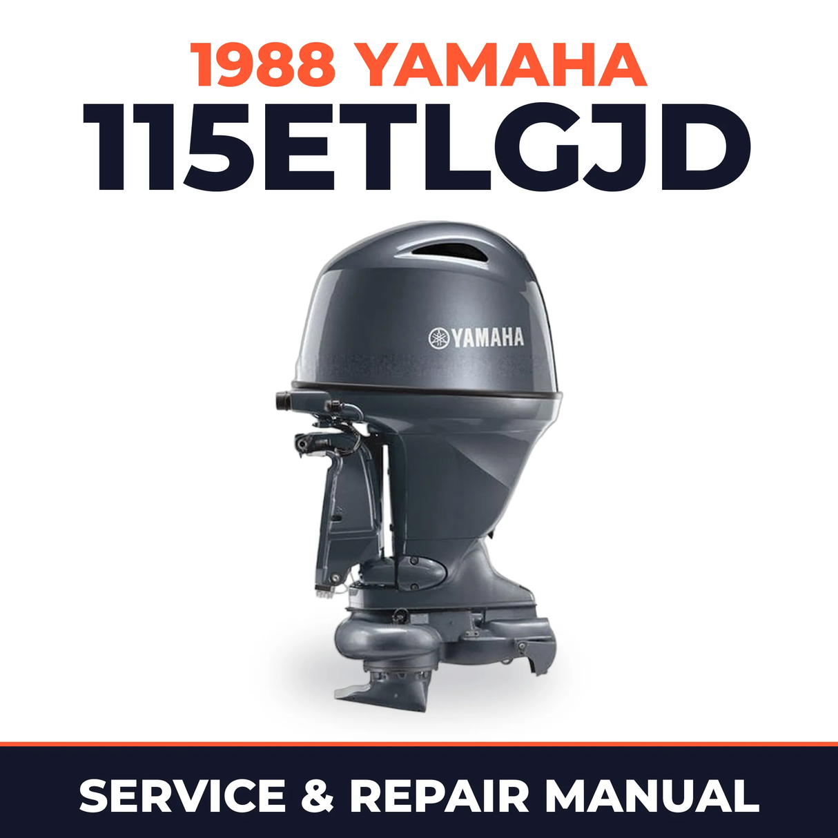 1988 Yamaha 115ETLGJD 2 stroke Service and Repair Manual