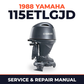 1988 Yamaha 115ETLGJD 2 stroke Service and Repair Manual