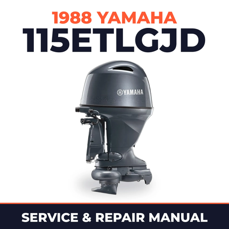 1988 Yamaha 115ETLGJD 2 stroke Service and Repair Manual