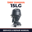 1988 Yamaha 15LG 2 stroke Service and Repair Manual