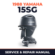 1988 Yamaha 15SG 2 stroke Service and Repair Manual
