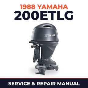 1988 Yamaha 200ETLG 2 stroke Service and Repair Manual