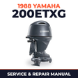 1988 Yamaha 200ETXG 2 stroke Service and Repair Manual