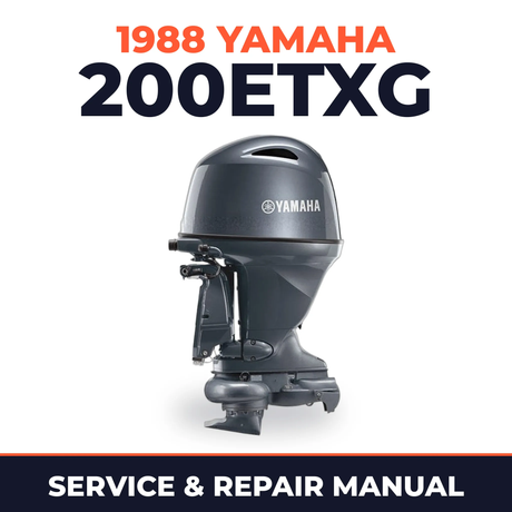 1988 Yamaha 200ETXG 2 stroke Service and Repair Manual