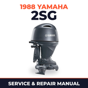 1988 Yamaha 2SG 2 stroke Service and Repair Manual